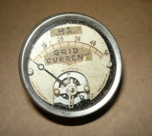 Misuratore da pannello corrente a griglia vintage 0-50 da tenuta radioamatoriale - Jewell Electrical  - Foto 2 di 7