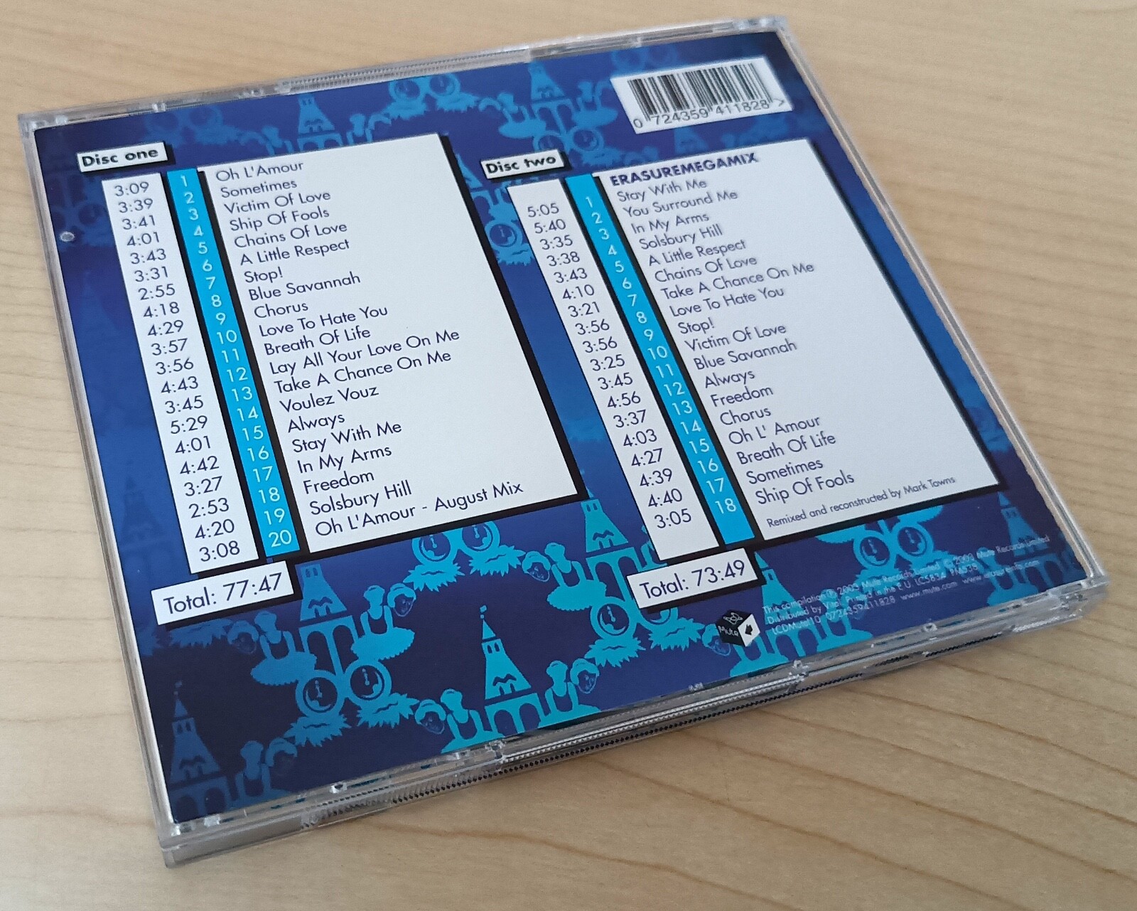 ERASURE HITS! THE VERY BEST OF ERASURE 2 x CD UK ALBUM + MEGAMIX