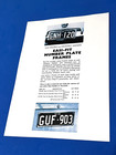 <!--F#f_0-->NASCO HOLDEN EASY-FIT NUMBER PLATE FRAMES ALLOY ACCESSORY ADVERTISEMENT FE FC FB<!--F/-->