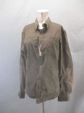 NWOT ARC'TERYX Size S Mens Brown Cotton Long Sleeve Button Up Corduroy Shirt 012
