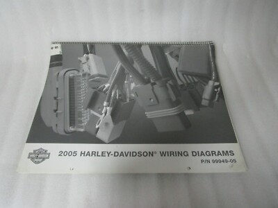 2005 Harley Davidson All Models Service Wiring Diagram Wall Chart 99949-05