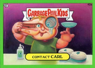 Garbage Pail Kids 2012 Green Parallel Base Card #42a Contact Carl