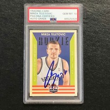2012-13 Panini Past and Present #169 Mirza Teletovic Signed Card AUTO 10 PSA Sla