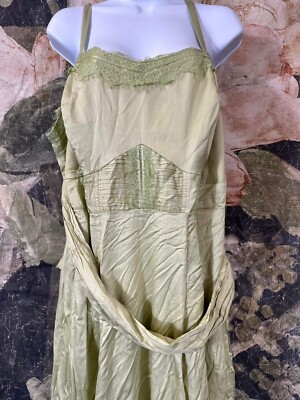 NWT Anthropologie Let Me Be A-Line Lace-Trimmed Midi Dress Size 1X | eBay