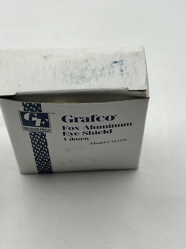 Grafco Fox Aluminum Eye Shield Model 13-1276 60 Shields *NEW* - Picture 4 of 8