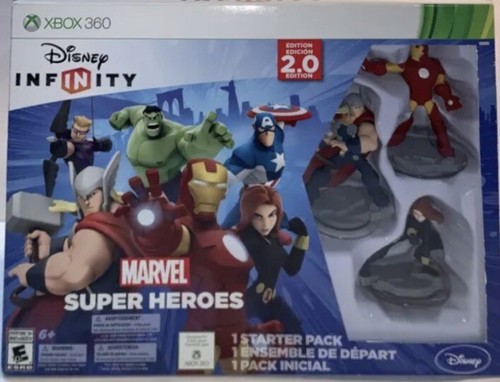 New/Unused in Box: Disney Infinity Starter Pack 2.0 Marvel Super Heroes Xbox 360