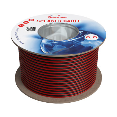 Speaker Cable 16AWG 16/2 Bulk In-Wall CL3 Car Audio Home Theater Wire 50FT