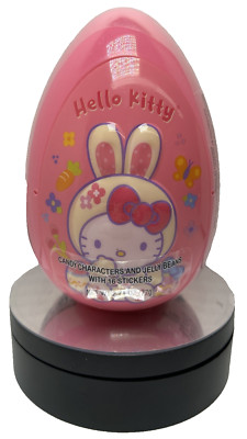 Hello Kitty 6 In. Easter Egg Jelly Beans with 16 stickers Sanrio NEW