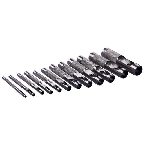 12PC PRECISION HOLLOW PUNCH SET 3mm to 19mm LEATHER PLASTIC GASKET HOLE CUTTER eBay