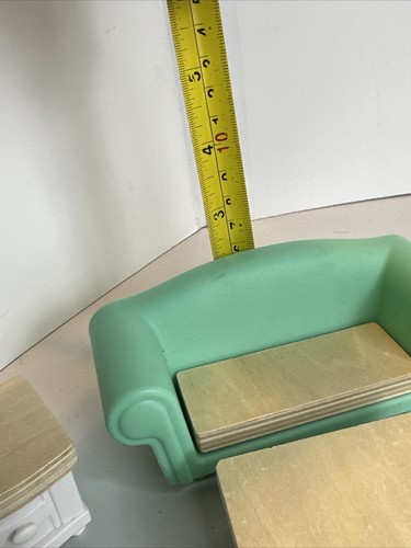 Mobili per bambole legno plastica 7 pezzi soggiorno cucina casa delle bambole playset - Foto 23 di 24
