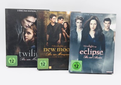 Die Twilight Saga 1-3  Fan Edition DVD Deutsch Guter Zustand Zwei Disk Edition