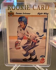 Teemu Selanne Rookie Card  1991-92 Upper Deck - Team Finland / Winnipeg Jets HOF
