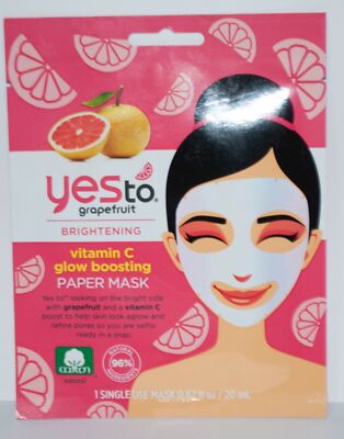 Multi Lot Yes to Grapefruit Peel-Off, Mud, Paper or Bubbling Paper Masks Pick 1