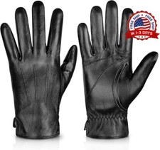 Guantes De Cuero Para Hombre Para El Frio Invierno Comodos Calientes Elegantes