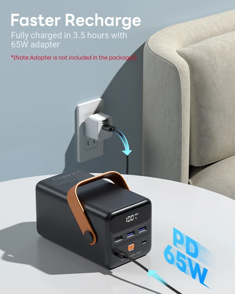 Power Bank 50000mAh PD 65W USB C Fast Charging Camping Travel Portable Charger Power Bank 50000mAh PD 65W USB C Fast Charging Camping Travel Portable Charger