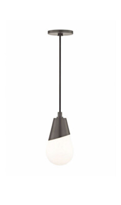 New Mitzi By Hudson H101701-OB Cora 17  One Light Pendant  Old Bronze w White