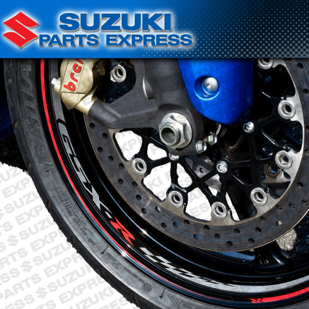 NEW GENUINE SUZUKI GSXR GSXR 600 750 1000 RIM DECALS STICKERS 990D0