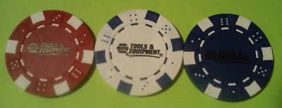 NAPA TOOLS & EQUIPMENT HARD TO FIND POKER CHIP SET GREAT FOR ANY COLLECTION!