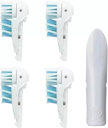 Sensitive Replacement Toothbrush Heads Compatible with Oral-B Cross Action Power - 第 1/6 張圖片