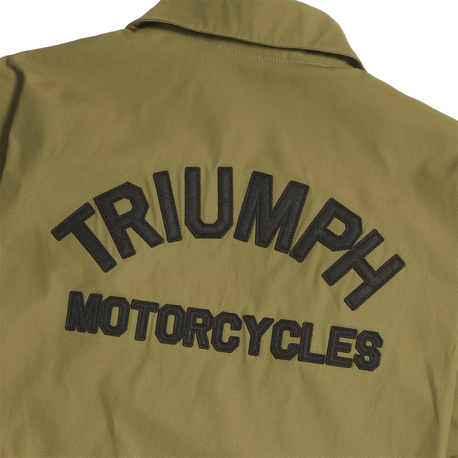 GENUINE Triumph Motorcycles Carter Coach Jacket khaki MTES24007 Casual Leisure - Image 3 of 4