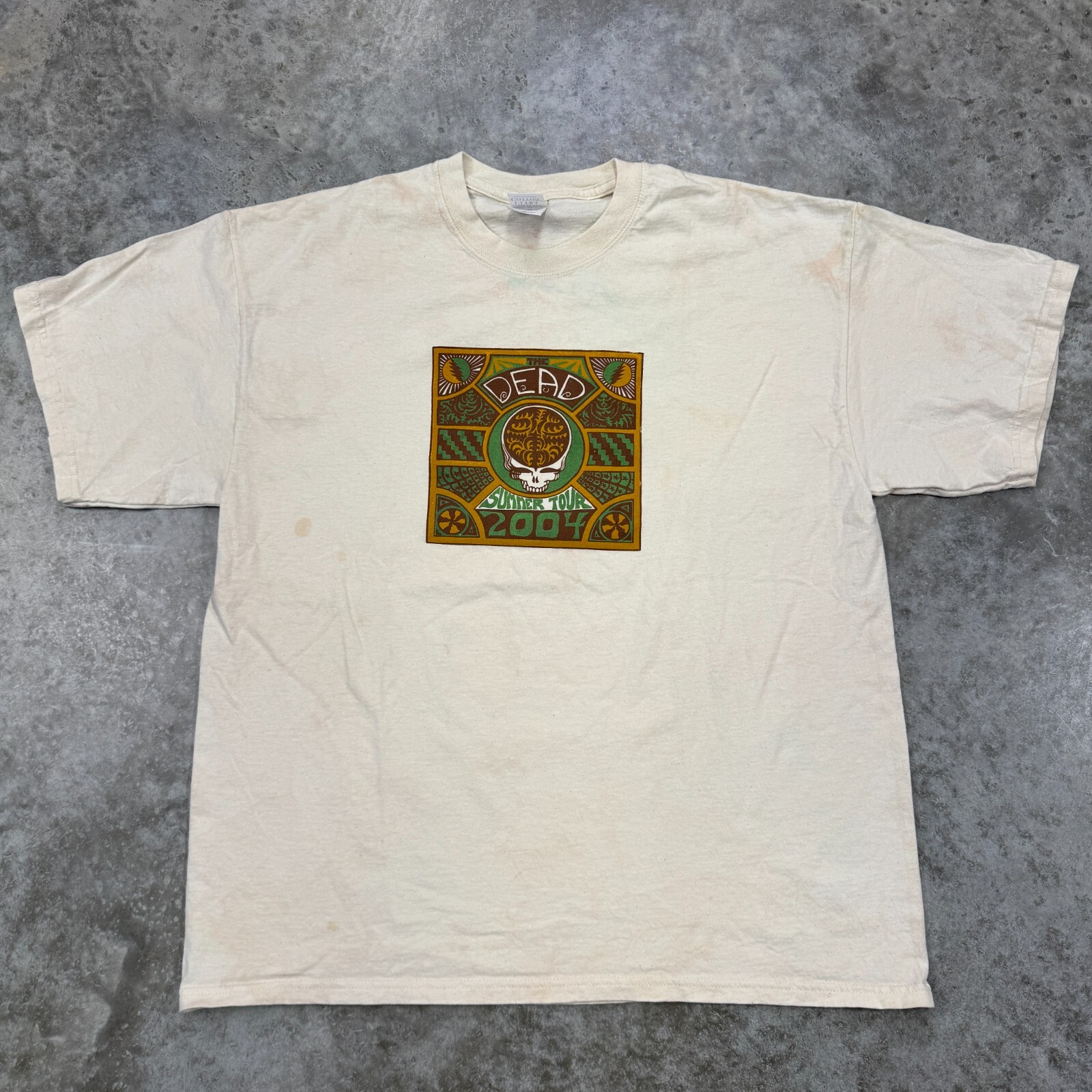 Vintage Grateful Dead shirt mens extra large concert 2004 tour tie dye band rock