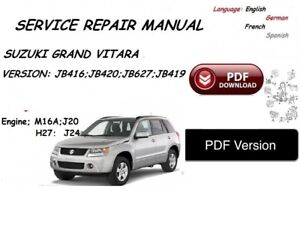 2002 suzuki grand vitara repair manual