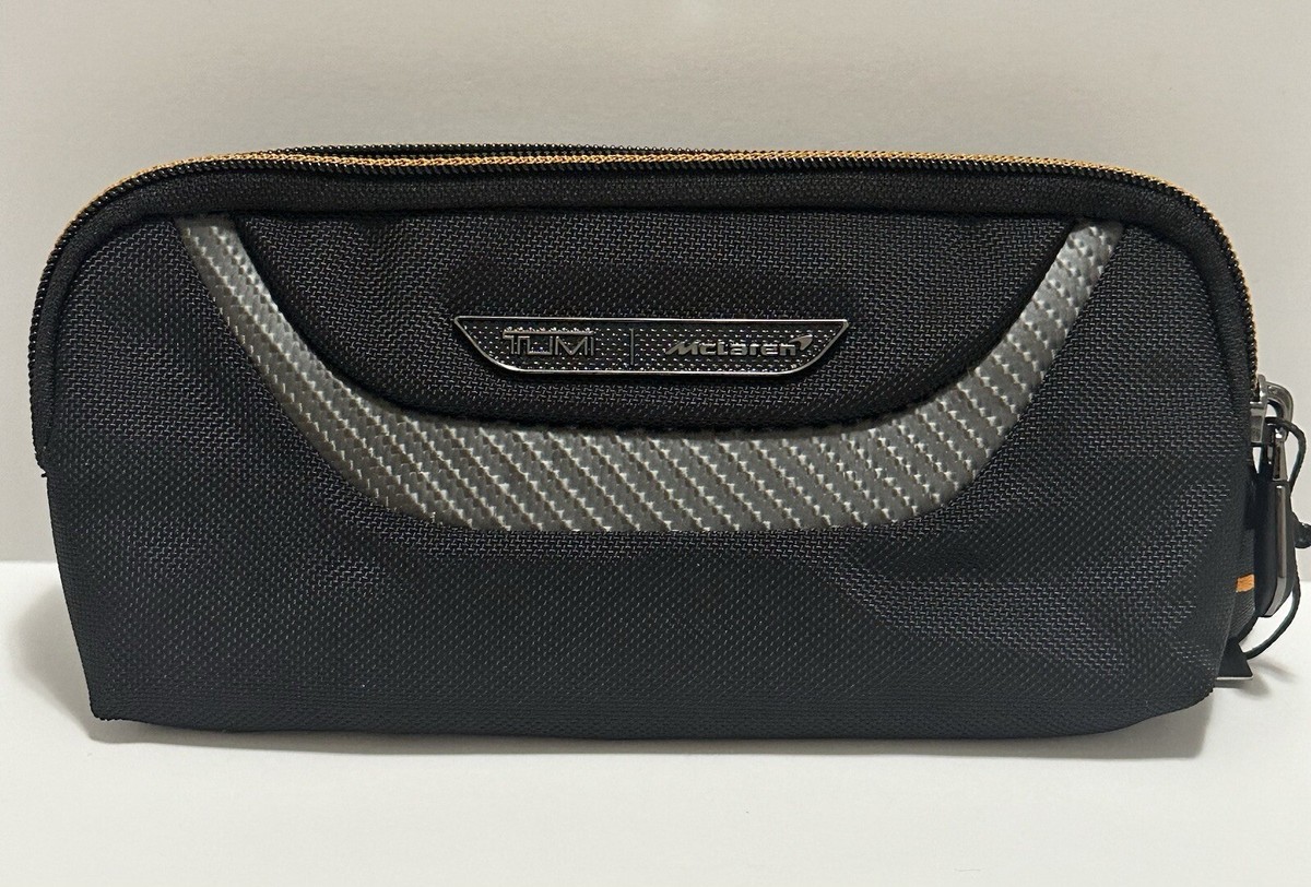 TUMI MCLAREN Brox Slim Utility Pouch Black Waist Pack Sling Bag