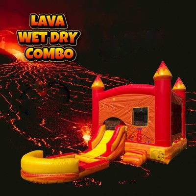 Inflatable Lava Rental Bounce House Combo Water Slide Pool DRY with BLOWER