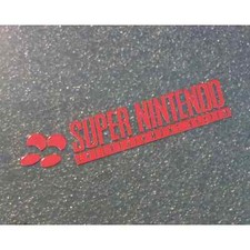 Super Nintendo SNES Label / Aufkleber / Sticker / Badge / Logo 46mm x 9mm 244b 