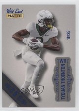 2022 Wild Card MATTE Silver 5 Stripe 10/25 Tyquan Thornton #MB-114 Rookie RC 0w8. rookie card picture