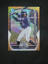 2023 Bowman Chrome Dyan Jorge Mega Box Gold Mojo Refractor /50 RC Rookie #BCP22