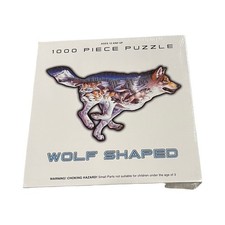 Wolf Shaped Jigsaw Puzzle Sealed 1000 Pieces Ages 12 Excellent Condition