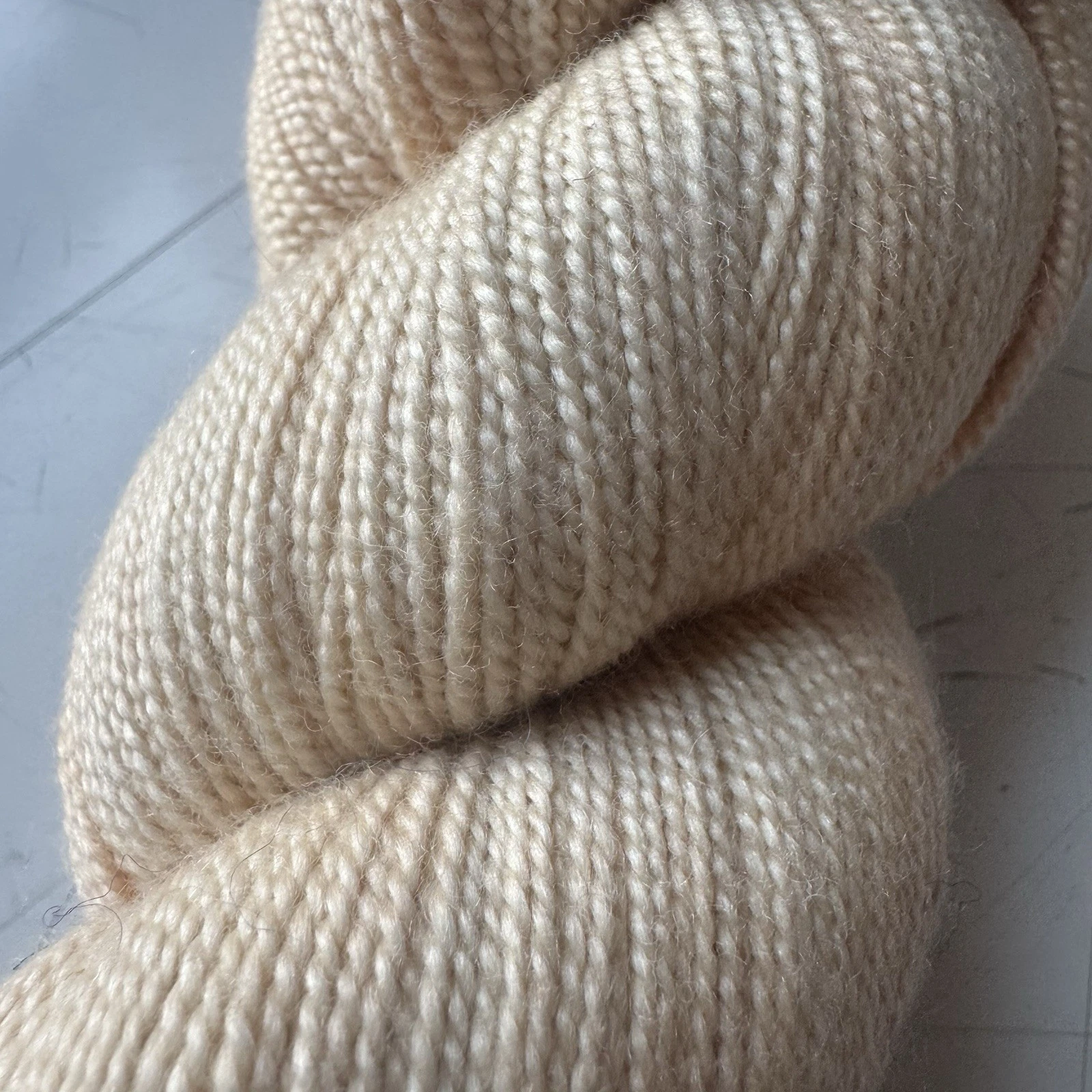 Miss Babs Avon Wild Iris Shortbread Hand Dyed Yarn 85% Merino 15% Silk Fingering image 3