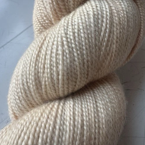 Miss Babs Avon Wild Iris Shortbread Hand Dyed Yarn 85% Merino 15% Silk Fingering image 3