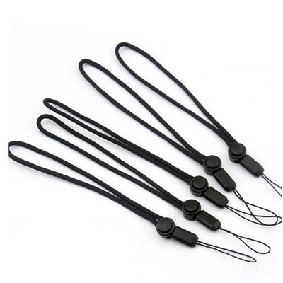 YOUOWO 5 Pack Nylon Lanyards Adjustable length,For USB Flash 5 Pack-black