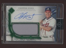 2024 Topps Transcendent Green Chipper Jones Braves HOF GU Jersey AUTO 4/5