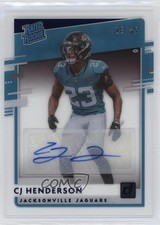 2020 Panini Chronicles Holo Mosaic Blue 18/35 CJ Henderson #RR-CH Auto 1by8