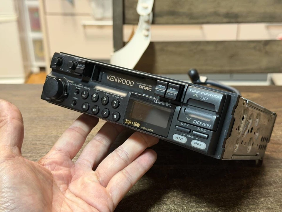 Reproductor de cubierta de casete Kenwood KRC-505 1 DIN como está Foto 3 de 4