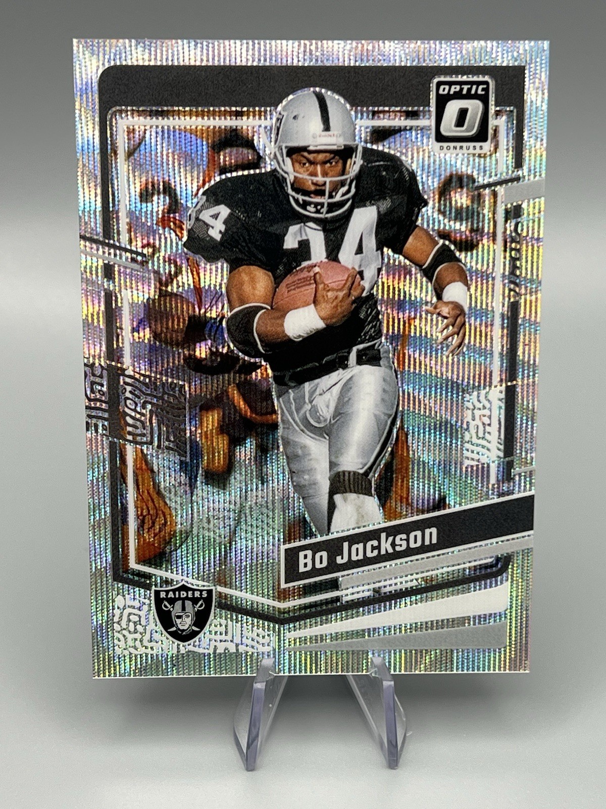 2023 Panini Donruss Optic Bo Jackson Silver Wave Prizm #95 /300 LOP Raiders