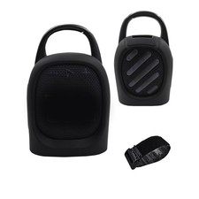 LeoTube Silicone Cover for JBL Clip 5 Portable Bluetooth Speaker Black Black