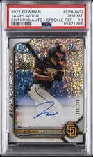 2022 BOWMAN CHROME PROSPECT AUTOS #CPAJWD JAMES WOOD 232/299 PSA 10 AUTO