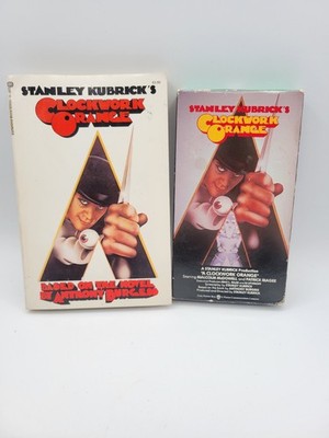 A Clockwork Orange VHS & Book Ballentine Paperback 1970s Stanley Kubrick's