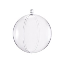Acrylic Plastic Ornaments Ball for Christmas Trees 2 3/4-inch 70mm Clear