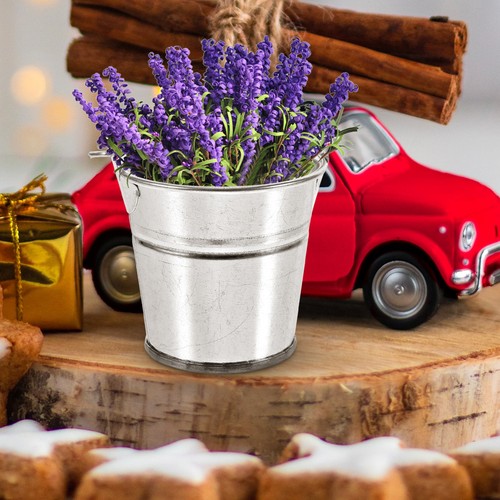 6Pcs Mini Metal Buckets Ice Buckets with Handles Iron Chip Fry Serving Buckets - Zdjęcie 5 z 12