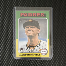 Topps 2024 Heritage High Number Jackson Merrill RC Auto Padres #689 Base
