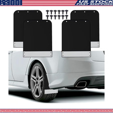 Universal Mud Flaps 4pcs Black Splash Guards 12.2x9.5 Screws And Night Reflector Universal Mud Flaps 4pcs Black Splash Guards 12.2x9.5 Screws And Night Reflector
