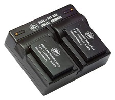 BM Premium Battery 2-Pack and Dual Charger for Canon LP-E12