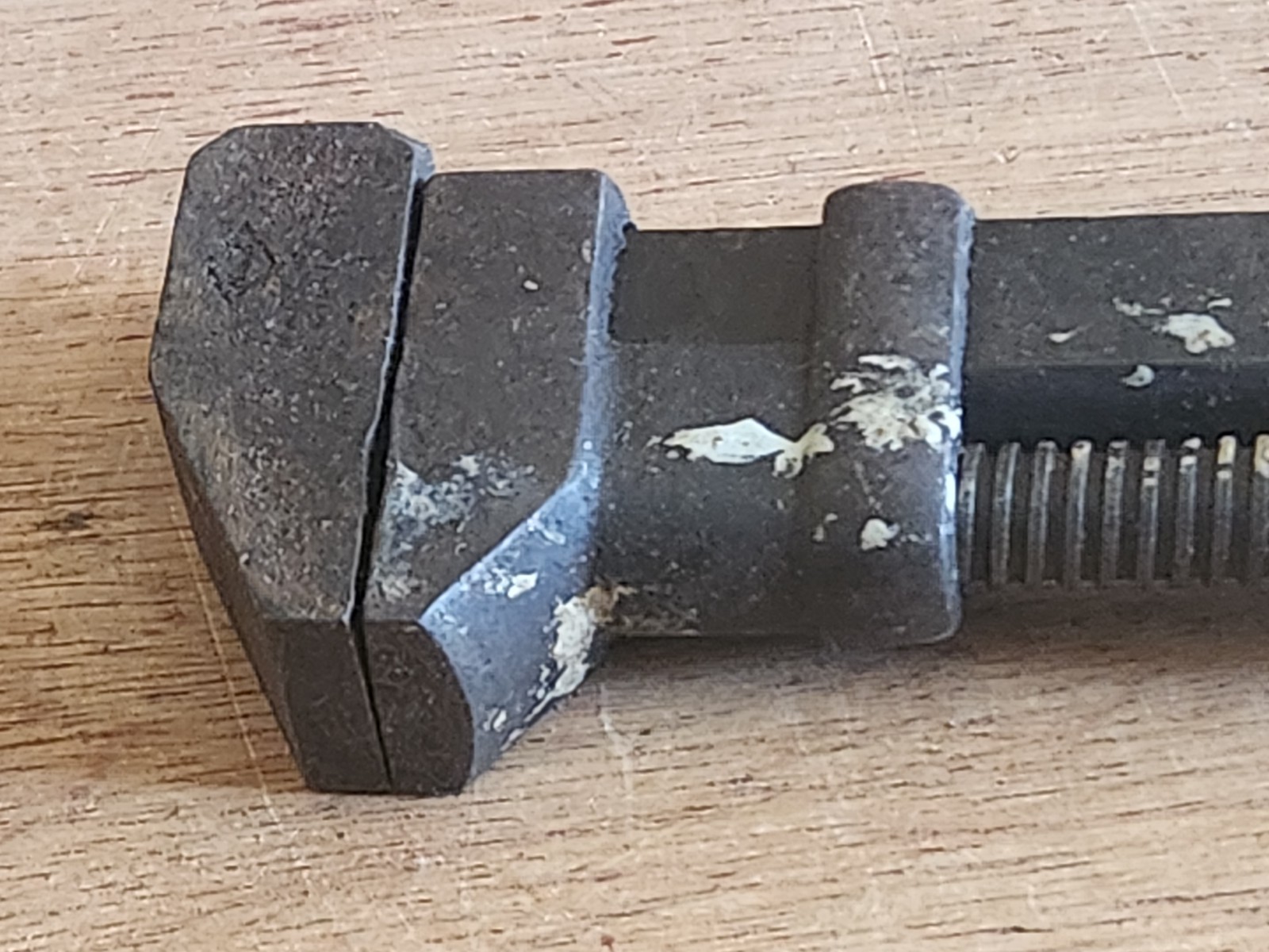 W & B Monkey Wrench JH Williams USA Wood Handle Hammer Head Vintage Antique