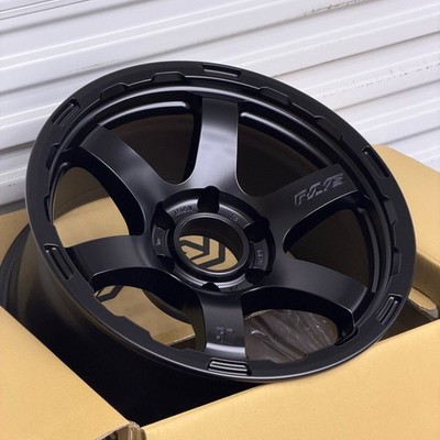 Rays Gram Lights 57DR-X HD Wheels 18X9 +0 6x139.7 Semi Gloss Black Set Of 4