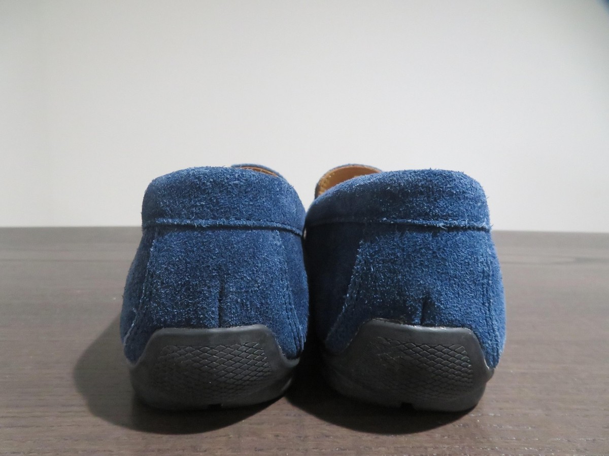 Footjoy Blue Suede Driving Loafers Men Size 9 Shoes Horsebit  display picture 1